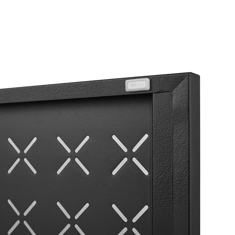 Gjg Hua - Shoe Cabinet With Ergonomic Steel Handle And Breathable Butterfly Door - Black