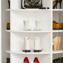 6 Tier Spinning Shoe Rack, Free Standing, 360° Revolving Shoe Organizer - White