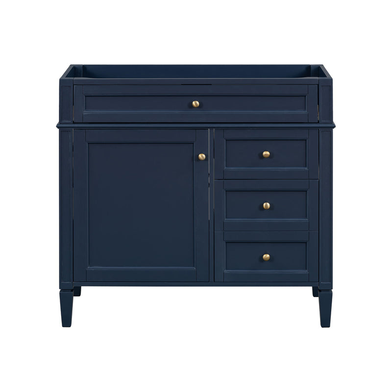 Bathroom Vanity Without Top Sink, Modern Bathroom Storage Cabinet With 2 Drawers And A Tip-Out Drawer