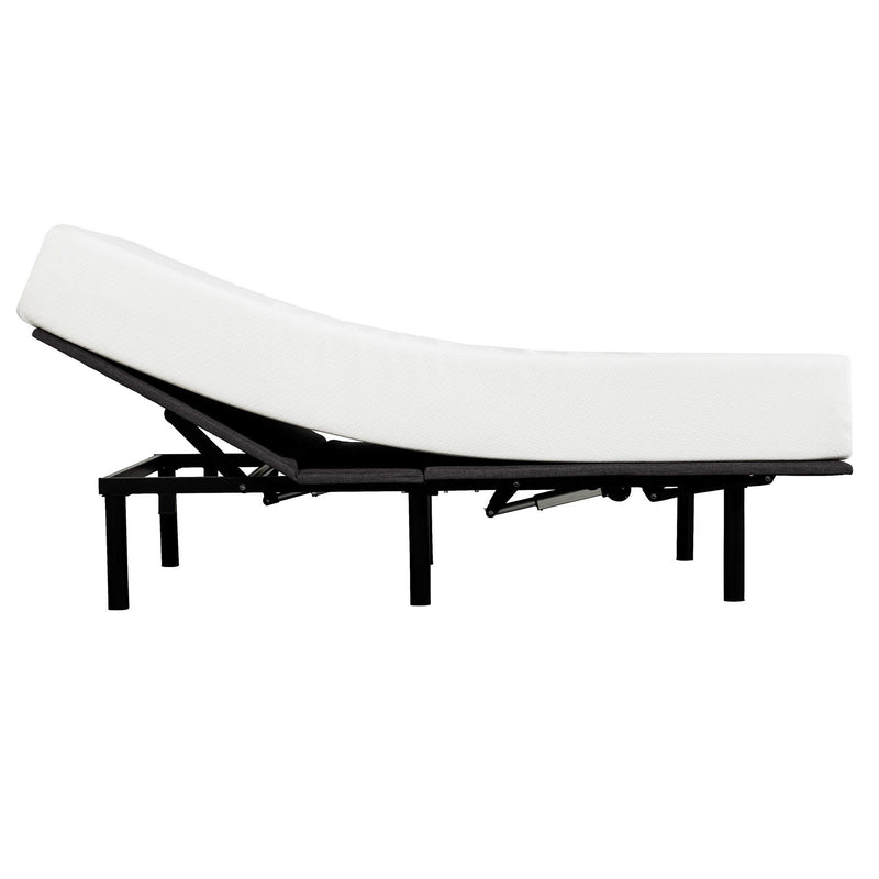 Split King Size Adjustable Bed Base With Wired Remote, Metal Frame