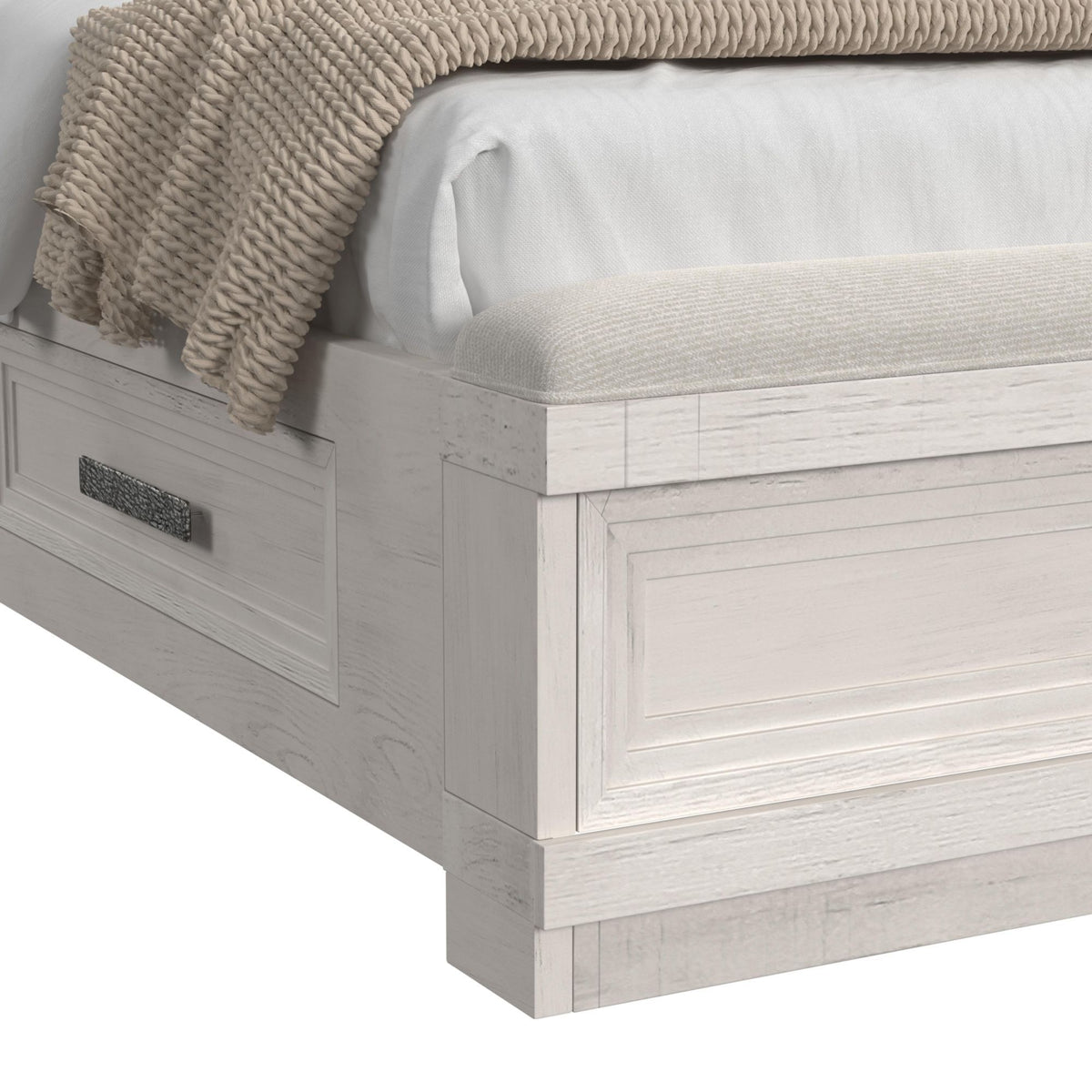 Avalanche Storage Bed in White by Elements International, view 3