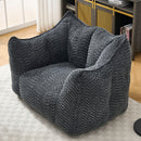 Comfortable Chenille Sofa Chairs With Highly Resilient Foam For Living Rooms And Bedrooms