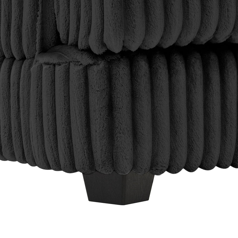 Oversized Sectional Sofa U - Shaped Sofa Couch Modern Sofa Upholstered In Soft Corduroy With A Chaise Lounge For Living Room