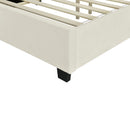 Upholstered Platform Bed With Big Headboard