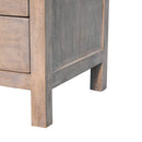 Acid - 2 Drawer Open Bedside Table - Gray Ash