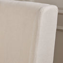 Modern Wingback Dining Chair (Set of 2) With Upholstered - Ivory