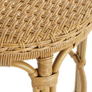 Bohemia - Outdoor Brown Wicker Bar Stool (Set of 2) With Metal Frame And Faux Rattan - Light Brown