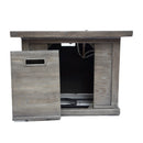 Outdoor Patio Square Gas Burning Mgo Fire Pit, Tank Inside, 40000 Btu