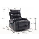 Cozy Electric Power Lift Recliner Chair Sofa For Elderly With Vibration Massage And Lumbar Heat