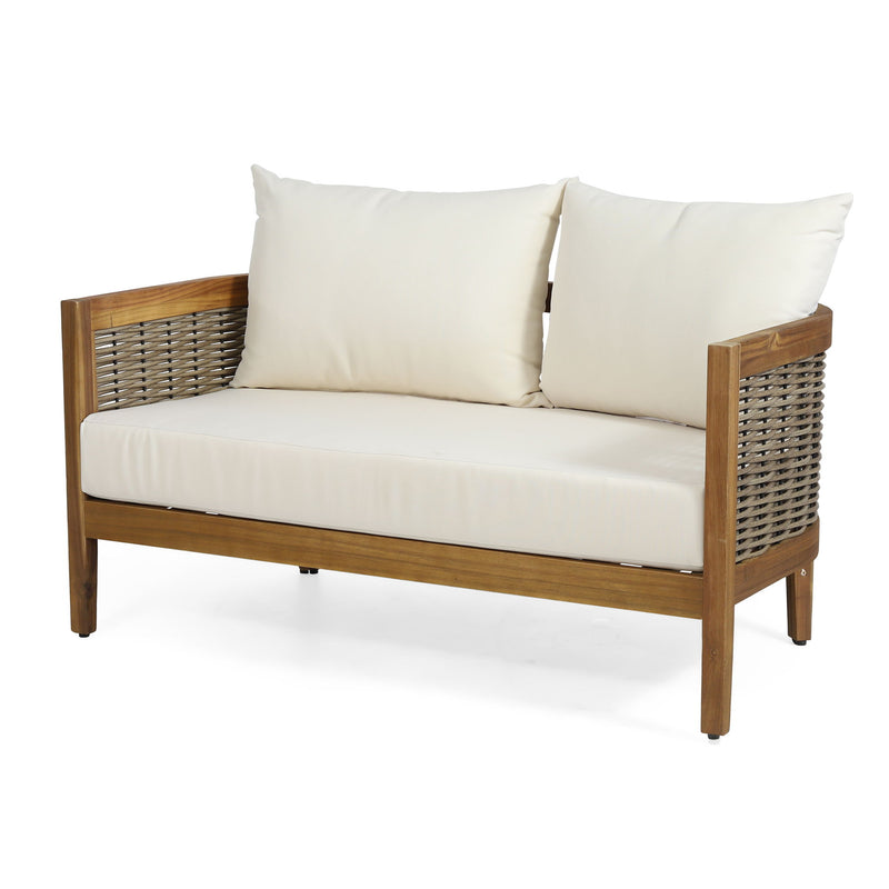 Outdoor Seating Group With Cushions And Coffee Table