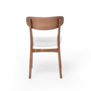 Elegant Fabric Dining Chair With Cushioned Seat