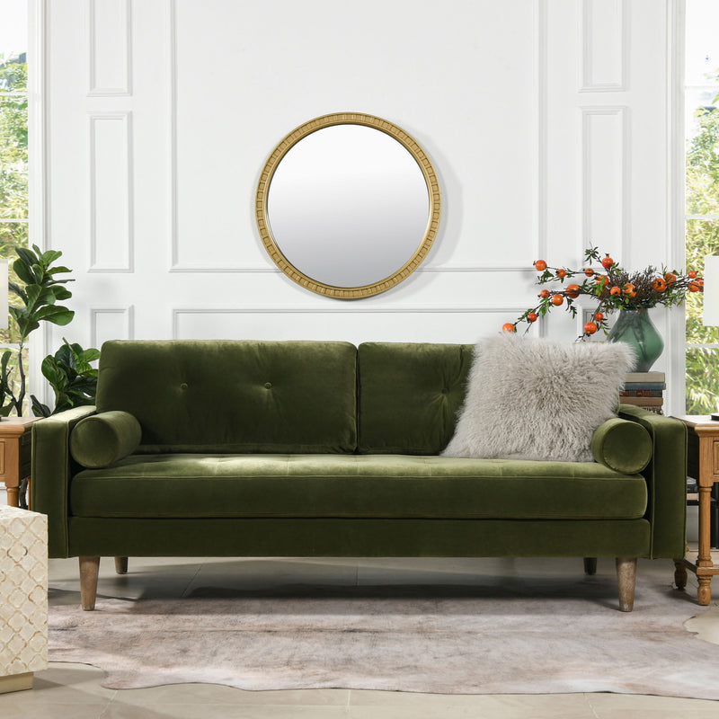 Nicholas - Mid-Century Modern Sofa - Olive Green