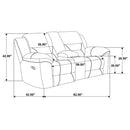 Gilson - Chenille Upholstered Reclining Loveseat - Gray