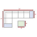 Wicker Sectional Seating Group With Plush Cushions