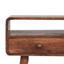 Solid Wood Curved Console Table