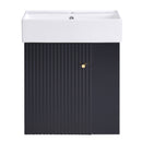 Modern Floating Bathroom Vanity With Ceramic Basin Perfect For Small Bathrooms