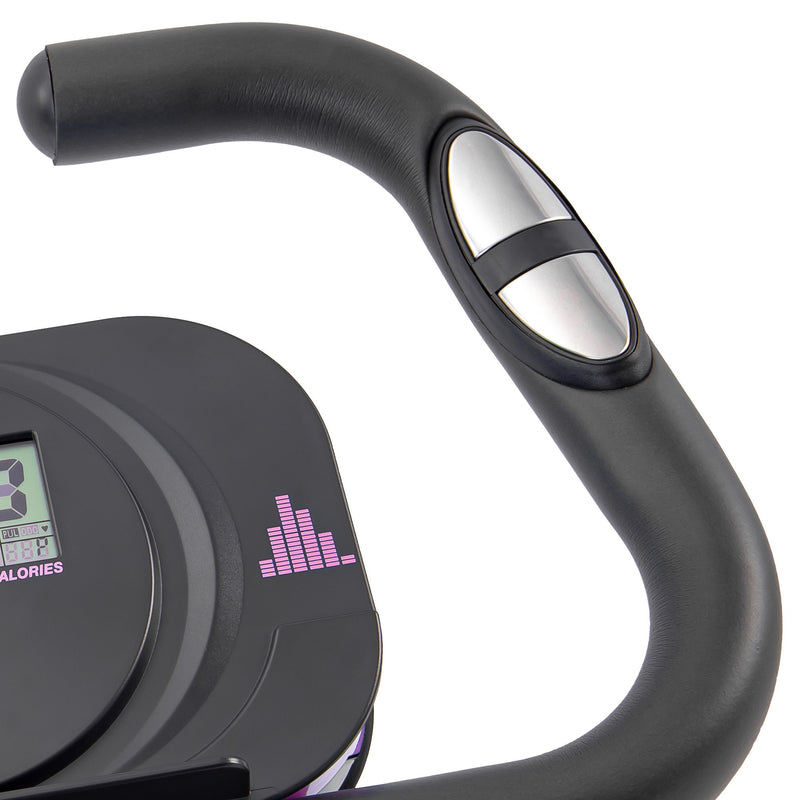 Exercise Bike Folding Stationary Bikes For Home With 16 Level Magnetic Resistance