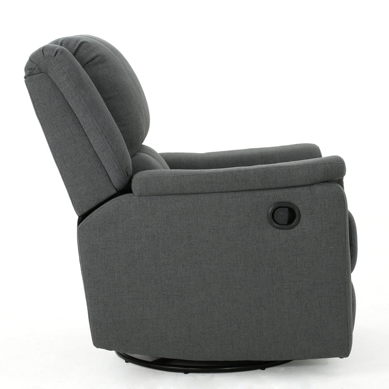 Glider Recliner With Swivel, Manual Reclining Chair