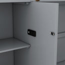 Murphy Bed With Shelves, Drawers And USB Ports