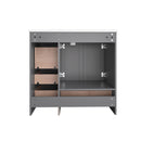 Shaker Free Standing Bathroom Vanity Cabinet With Sink, Soft Close Drawers, Soft Close Doors