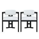 Stylish Indoor Upholstered Wood Dining Chair (Set of 2)