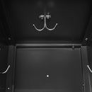 6 Door Lockers With Lock For Secure Storage - Black
