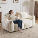 Giant Bean Bag Couch, Ultra Soft Fluffy Loveseat For Living Room