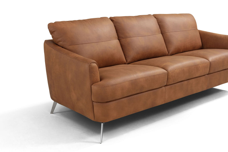 Safi - Sofa - CapPUchino Leather - Atlantic Fine Furniture Inc