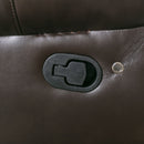 Home Theater Seating Manual Recliner Loveseat With Hide-Away Storage, Cup Holders And Led Light Strip For Living Room