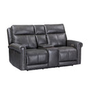Alexander - Power Reclining Loveseat With Console, Power Headrest & Lumbar