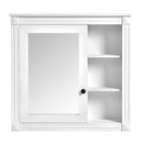 Bathroom Medicine Cabinet With Mirror, Wall Mounted Mirror Cabinet With Storage Organizer, Over The Toilet Storage White Storage Cabinet For Bathroom - White