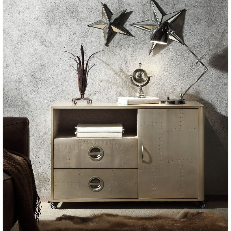 Jennavieve - Cabinet - Gold Aluminum