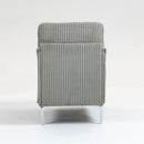 Single Couch Modular Armless Accent Chair With Back Cushion