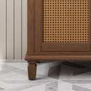 Bathroom Vanity With Ceramic Sink, Modern Free Standing Cabinet With Soft Close Drawers