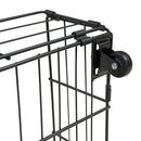 Full over Twin-Twin Triple bunk bed with drawers and staircase, Black