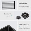 Farmhouse Kitchen Sink, Stainless Steel, Apron Front