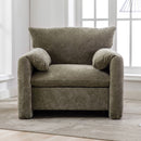 Modern Style Chenille Oversized Armchair Accent Chair Single Sofa Lounge Chair For Living Room, Bedroom