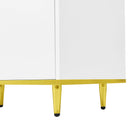 TV Stand For TVs Up To 80", Entertainment Center With 2 Shelves And LED Lights