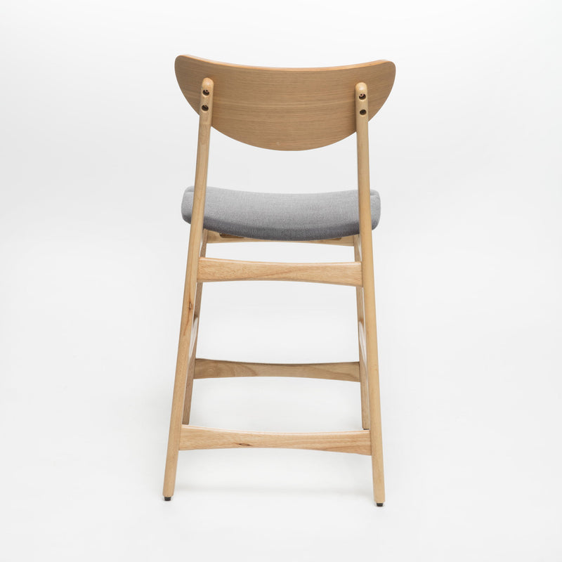 Retro Modern Counter Height Chair Set With Cushioned Seats