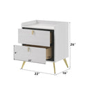 Zeena - Nightstand - White Finish - Atlantic Fine Furniture Inc