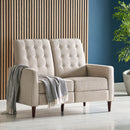 Manville - Contemporary Tufted Loveseat Pushback Recliner