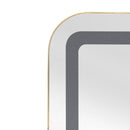 Rectangle Medicine Cabinet Mirror Bathroom Mirror With Storage Wall Mounted Medicine Mirror Cabinet With LED - Gold