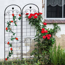 Metal Garden Trellis For Climbing Plants Outdoor Rustproof Plant Support Rose Trellis Netting Trellis