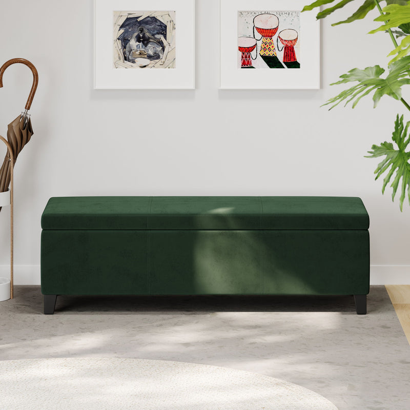 Glouster - Storage Ottoman - Retro Green