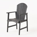 Outdoor Weather Resistant Acacia Wood Adirondack Dining Chairs (Set of 2)