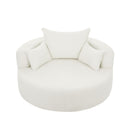 360° Swivel Chair Accent Barrel Chair With Removable Pillows