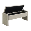 Modern Upholstered Large Bed End Bench With Storage