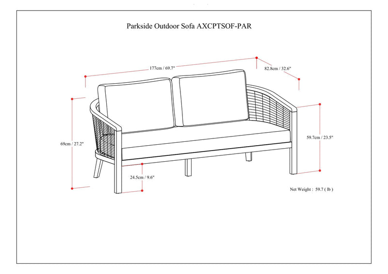 Parkside - Outdoor Sofa - Natural