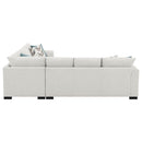 Ashford - Chenille Upholstered Sleeper Sectional Sofa - Greige