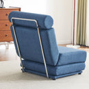 Foldable Single Chair Sofa Bed With Pillow, Easy To Store, Breathable And Wearable Linen